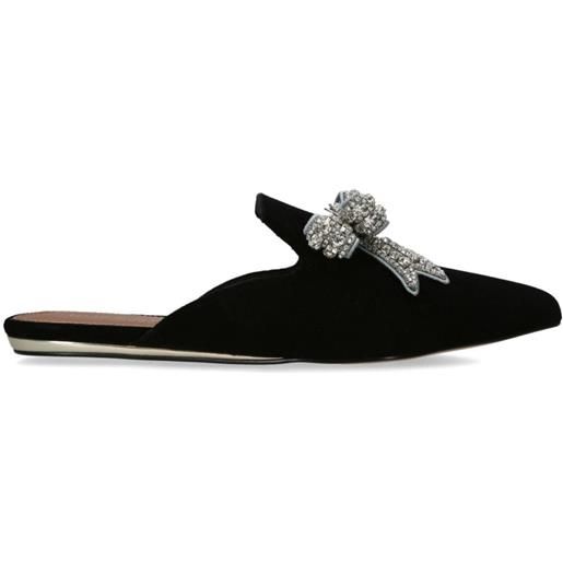 Kurt Geiger London slippers olive bow - nero