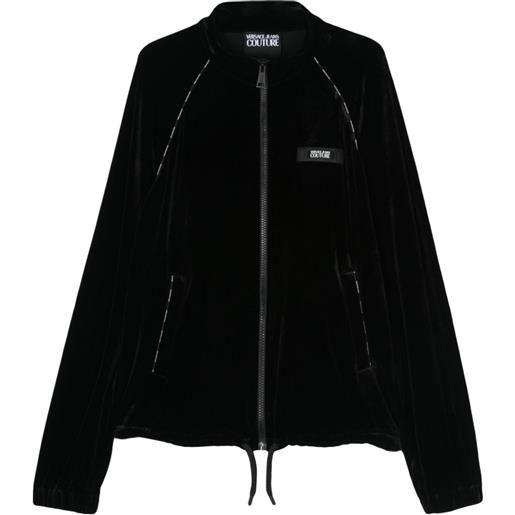 Versace Jeans Couture giacca con applicazione logo - nero