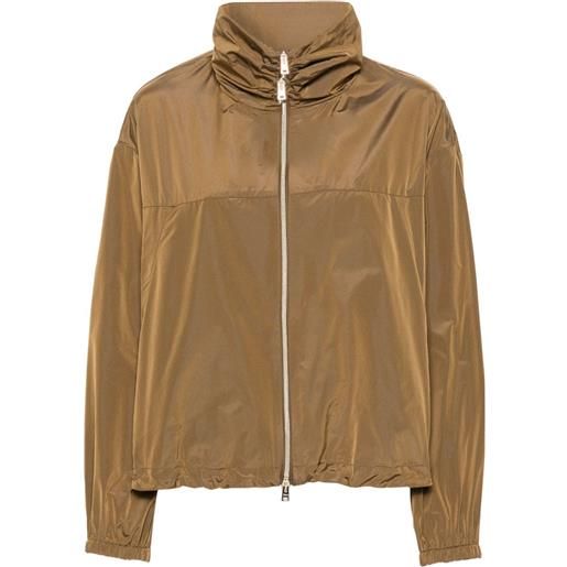 Herno bomber leggero con zip - marrone