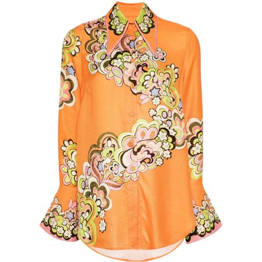 ALEMAIS camicia con stampa paisley - arancione
