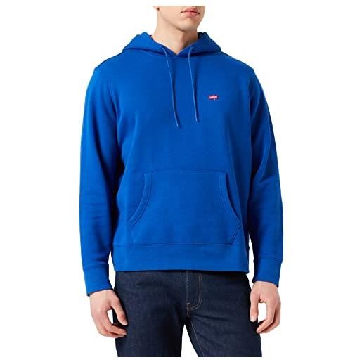 Levi's core ng hoodie surf blue, felpa con cappuccio uomo, surf blue, s