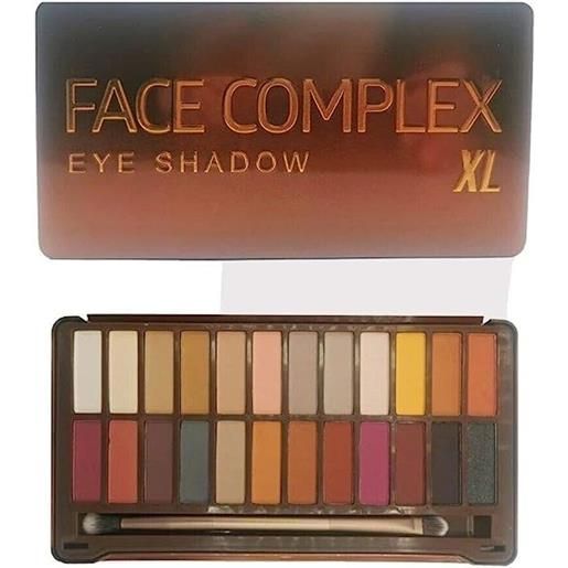 Face Complex professional makeup palette ombretti long coffee xl