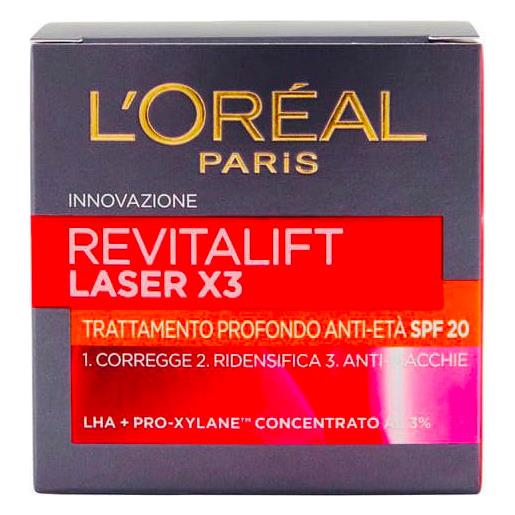 L'oréal Paris revitalift laser x3 trattamento profondo anti-età spf 20 50 ml