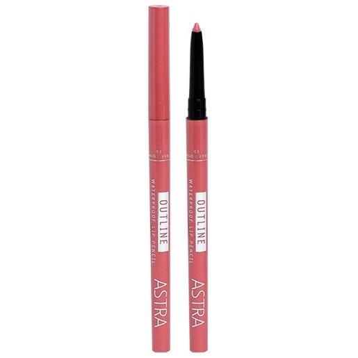 Astra outline waterproof lip pencil 01 nude vibe