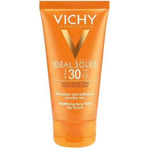 Vichy ideal soleil crema viso dry touch anti-lucidità spf 30 viso
