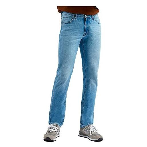 Lee daren zip fly, jeans uomo, bianco (polvere), 46w / 34l