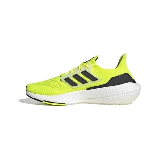 adidas ultraboost 22, scarpe da ginnastica uomo, solar yellow/core black/cloud white, 38 2/3 eu