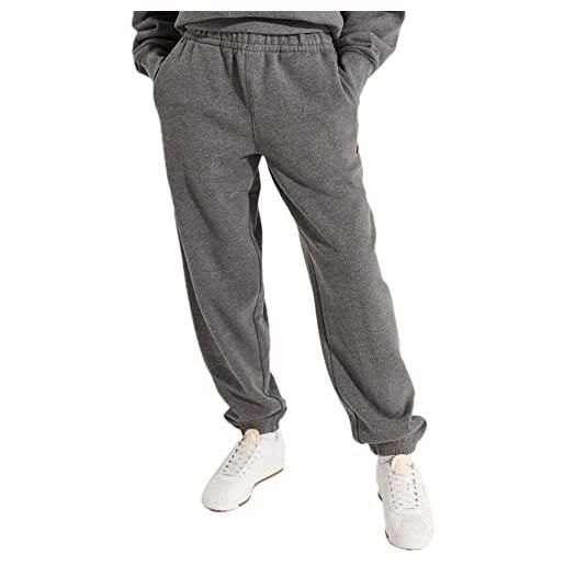Superdry code essential jogger pantaloni casual, dark charcoal marl, xs donna