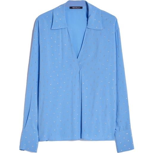 Penny Black pennyblack blusa in fil coupé con lurex colore azzurro