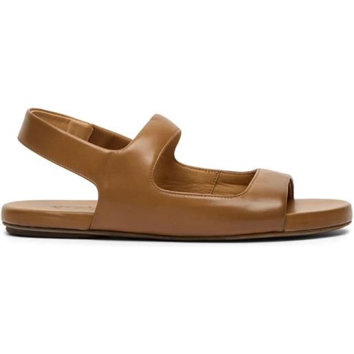 Marsèll sandali spanciata con dettaglio cut-out - marrone
