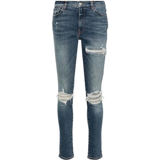 AMIRI jeans skinny a vita media mx1 - blu
