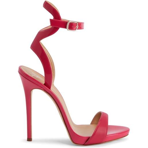 Giuseppe Zanotti sandali con plateau gwyneth 120mm - rosso