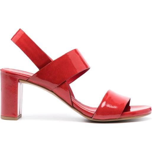 Del Carlo sandali verniciata 75mm - rosso