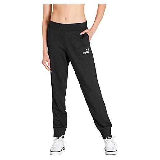 PUMA w essentials - pantaloni da donna con logo, taglia s, colore: grigio scuro
