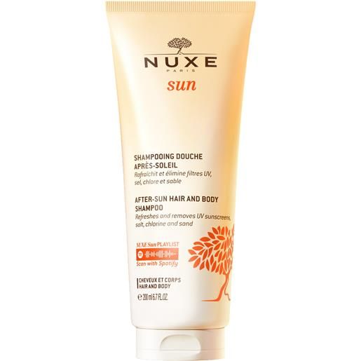 Nuxe shampoo doccia doposole 200ml shampoo protezione solare, bagno doccia doposole