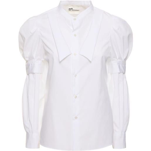NOIR KEI NINOMIYA broad double collar cotton shirt