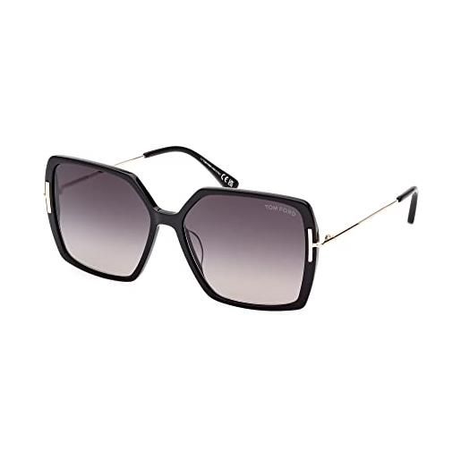 Tom Ford occhiali da sole joanna ft 1039 shiny black/dark grey shaded 59/15/140 donna