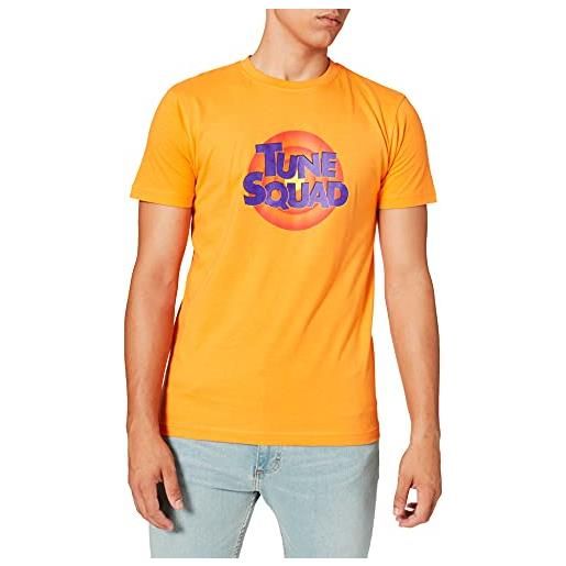 Mister Tee space jam tune squad logo tee t-shirt, arancio paradiso, l uomo