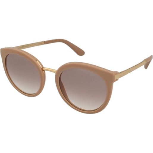 Dolce & Gabbana dg4268 162013 | occhiali da sole graduati o non graduati | prova online | plastica | tondi | marrone, oro | adrialenti