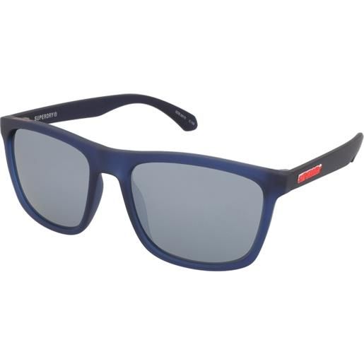 Superdry sds 5015 106 | occhiali da sole graduati o non graduati | plastica | quadrati | blu | adrialenti