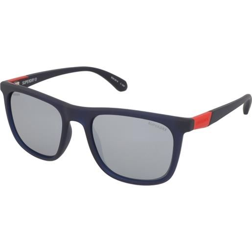 Superdry sds 5016 106p | occhiali da sole graduati o non graduati | unisex | plastica | quadrati | blu | adrialenti