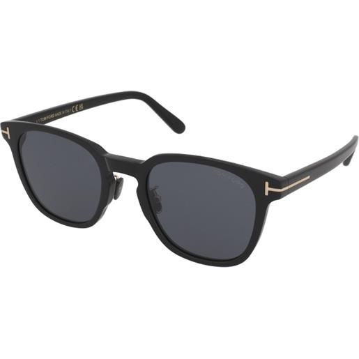 Tom Ford ft1051-k 01a | occhiali da sole graduati o non graduati | unisex | plastica | quadrati | nero | adrialenti