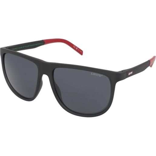 Levi's lv 5029/s blx/ir | occhiali da sole graduati o non graduati | unisex | plastica | panthos | nero, rosso | adrialenti