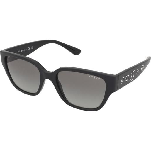 Vogue vo5459sb w44/11 | occhiali da sole graduati o non graduati | plastica | quadrati | nero | adrialenti