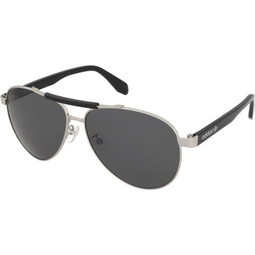Adidas or0063 16a | occhiali da sole sportivi | metallo | pilot | argento, nero | adrialenti