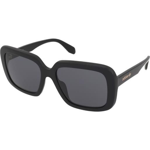 Adidas or0065 01a | occhiali da sole sportivi | plastica | quadrati | nero | adrialenti