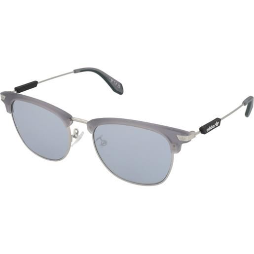Adidas or0083 20c | occhiali da sole sportivi | metallo | browline | grigio, argento | adrialenti