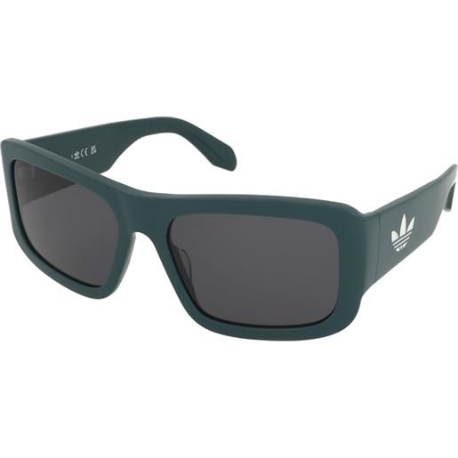 Adidas or0090 96a | occhiali da sole sportivi | unisex | plastica | rettangolari | verde | adrialenti