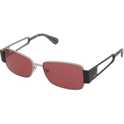MAX&Co. mo0070 14s | occhiali da sole graduati o non graduati | metallo | rettangolari | rutenio | adrialenti