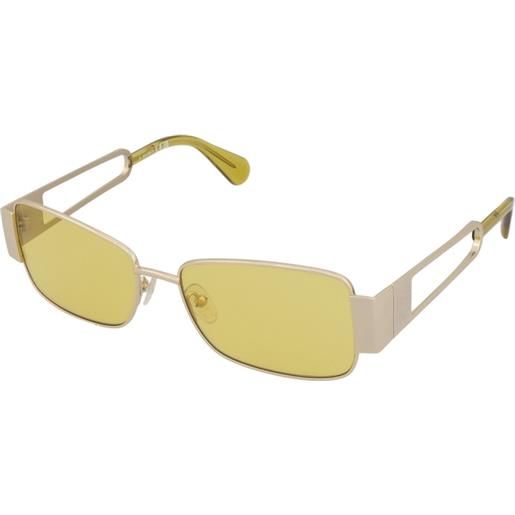 MAX&Co. mo0070 32e | occhiali da sole graduati o non graduati | metallo | rettangolari | oro | adrialenti