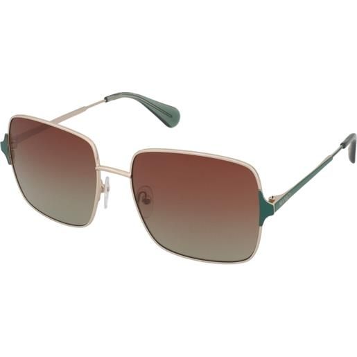 MAX&Co. mo0072 32p | occhiali da sole graduati o non graduati | metallo | quadrati | oro | adrialenti