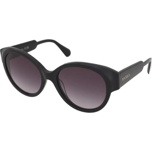 MAX&Co. mo0076 01b | occhiali da sole graduati o non graduati | plastica | tondi | nero | adrialenti