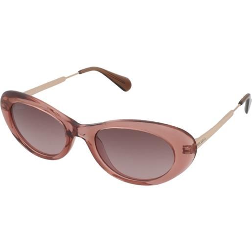 MAX&Co. mo0077 72f | occhiali da sole graduati o non graduati | plastica | cat eye | rosa, trasparente | adrialenti