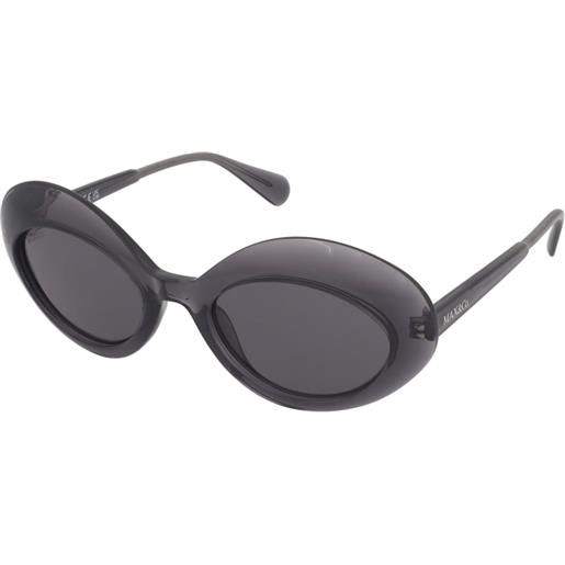 MAX&Co. mo0080 20a | occhiali da sole graduati o non graduati | plastica | ovali / ellittici | grigio, trasparente | adrialenti