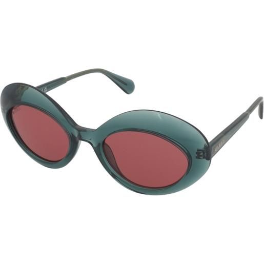 MAX&Co. mo0080 98s | occhiali da sole graduati o non graduati | plastica | ovali / ellittici | verde, trasparente | adrialenti