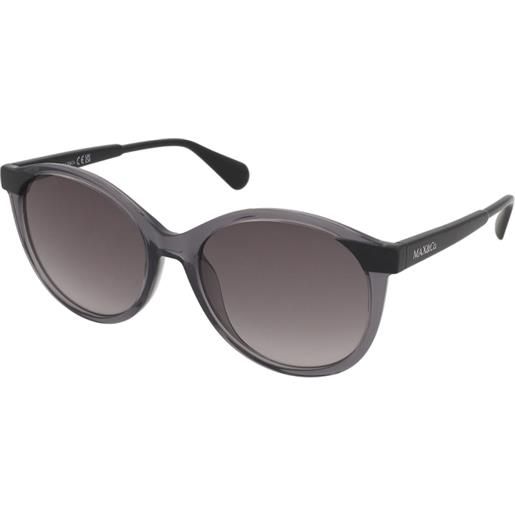 MAX&Co. mo0084 20b | occhiali da sole graduati o non graduati | plastica | tondi | grigio, trasparente | adrialenti