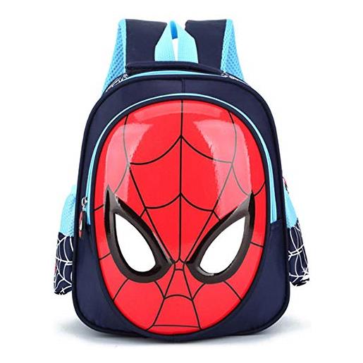 ZWRY zaino bambino ZWRY. Ragazzi 3-6 anni sacchetti di scuola 3d bambino spiderman borsa per libri borsa a tracolla per bambini satchel zaino zaini impermeabili blu scuro