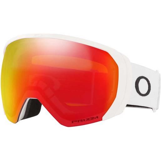 Oakley flight path xl prizm snow ski goggles bianco prizm iridium snow torch/cat3