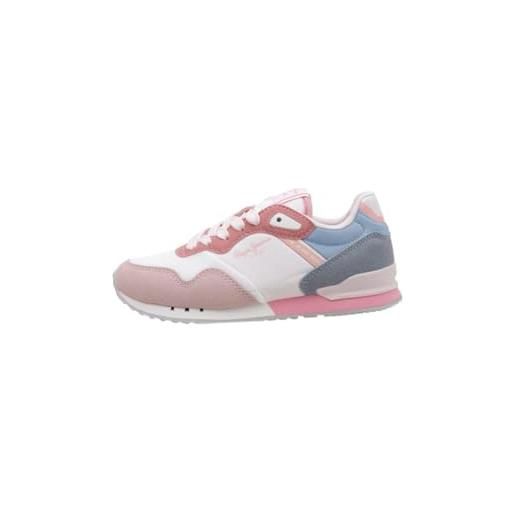 Pepe Jeans london urban g, scarpa da ginnastica bambine e ragazze, rosa (gelato rosa), 40 eu