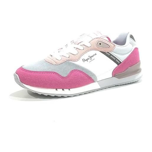 Pepe Jeans london urban g, scarpa da ginnastica bambine e ragazze, rosa (rosa tenue), 36 eu