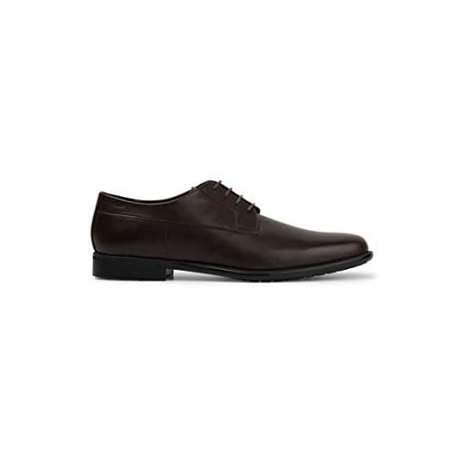 HUGO BOSS hugo kyron_derb_lt a, scarpe eleganti da uniforme uomo, dark brown201, 45.5 eu