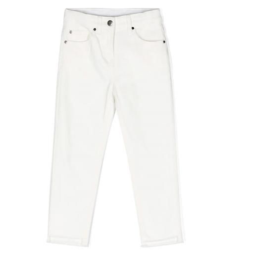 Stella McCartney kids jeans in cotone bianco
