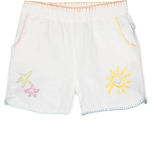 Stella McCartney kids shorts in lino bianco