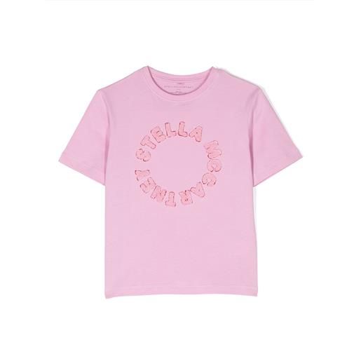 Stella McCartney kids t-shirt in cotone rosa