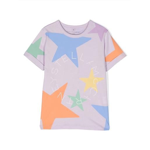 Stella McCartney kids t-shirt in cotone lilla