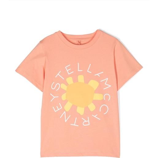 Stella McCartney kids t-shirt in cotone arancione